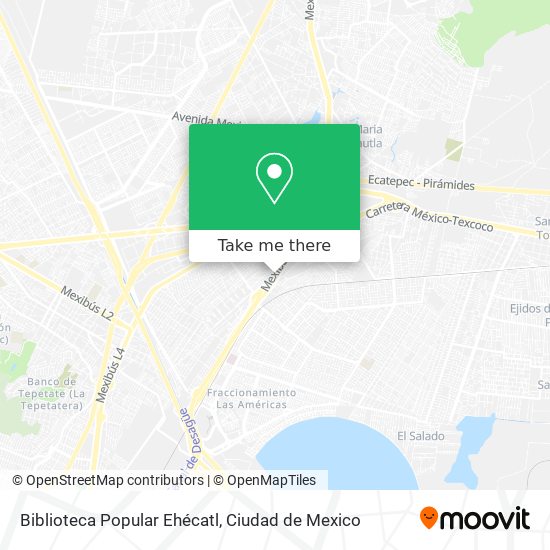 Mapa de Biblioteca Popular Ehécatl