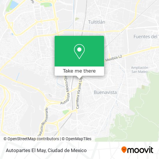 Mapa de Autopartes El May