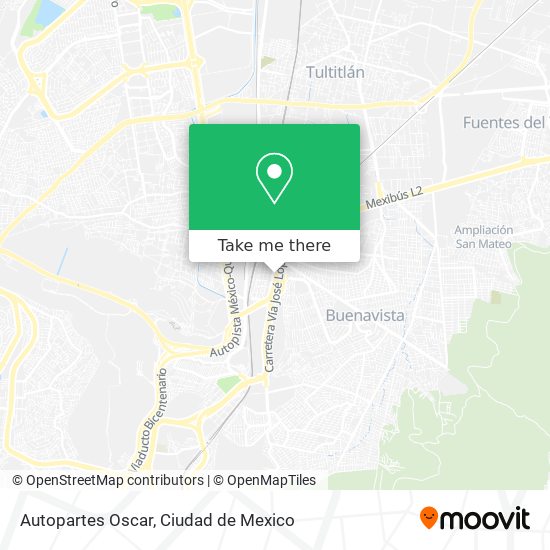 Mapa de Autopartes Oscar