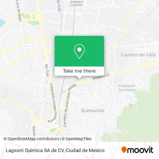 Lagsom Quimica SA de CV map