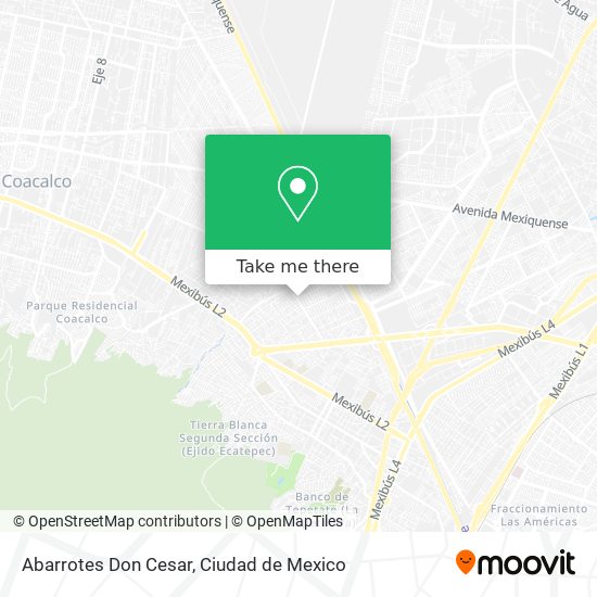 Abarrotes Don Cesar map