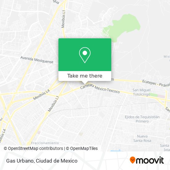 Mapa de Gas Urbano