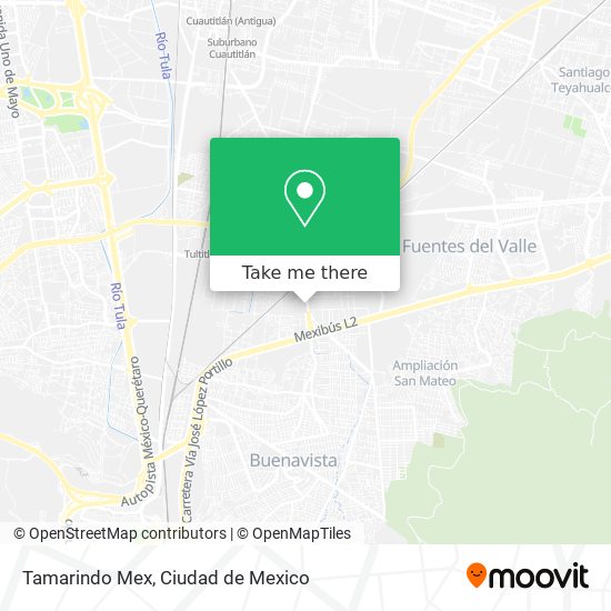 Tamarindo Mex map