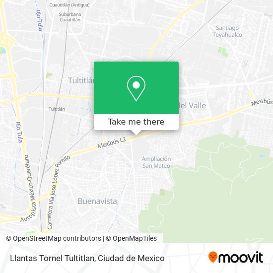 Llantas Tornel Tultitlan map