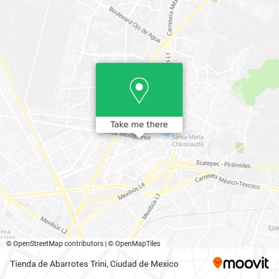 Mapa de Tienda de Abarrotes Trini