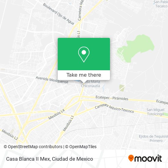 Casa Blanca II Mex map