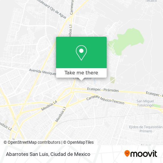 Abarrotes San Luis map