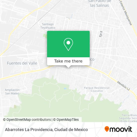 Mapa de Abarrotes La Providencia