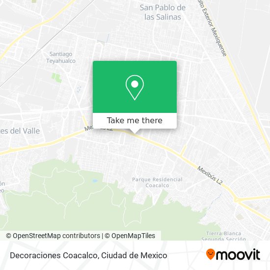 Mapa de Decoraciones Coacalco