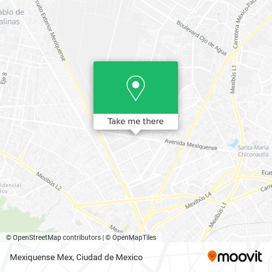 Mapa de Mexiquense Mex