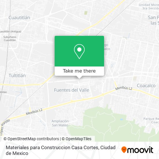 Materiales para Construccion Casa Cortes map