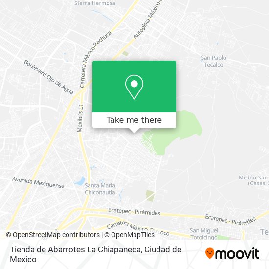 Tienda de Abarrotes La Chiapaneca map