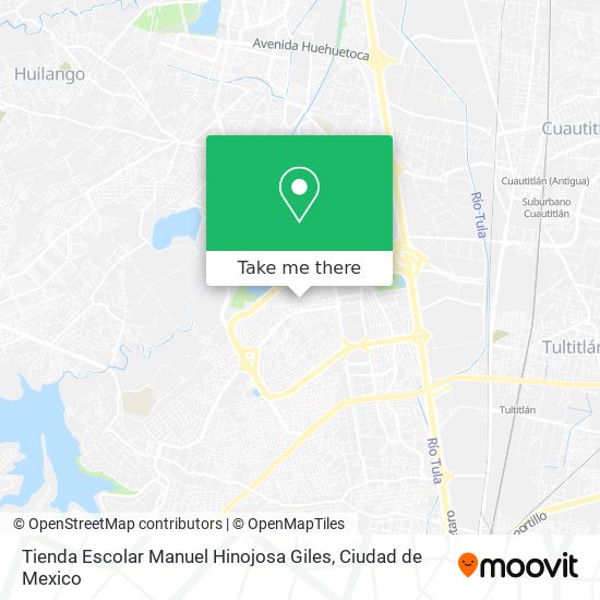 Mapa de Tienda Escolar Manuel Hinojosa Giles