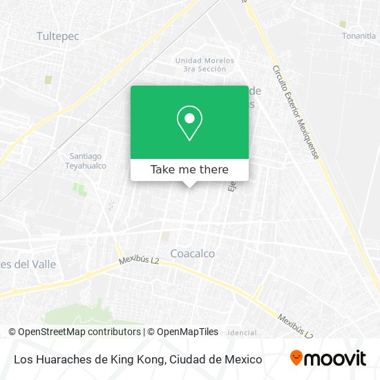 Mapa de Los Huaraches de King Kong