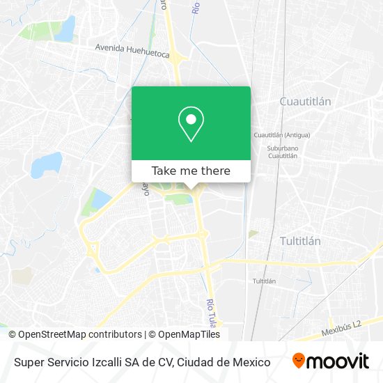 Mapa de Super Servicio Izcalli SA de CV