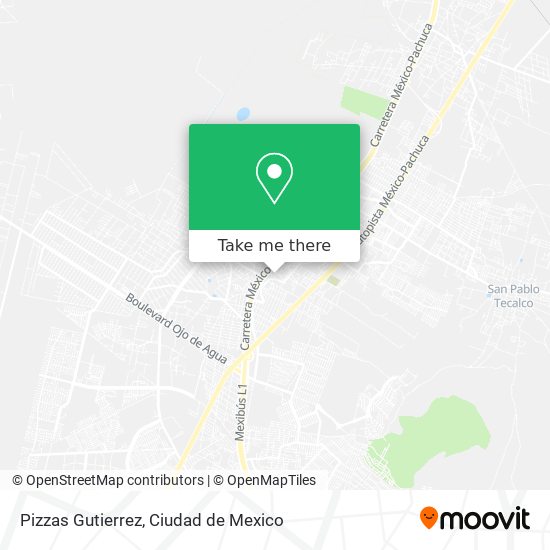 Mapa de Pizzas Gutierrez