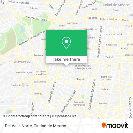 Del Valle Norte map