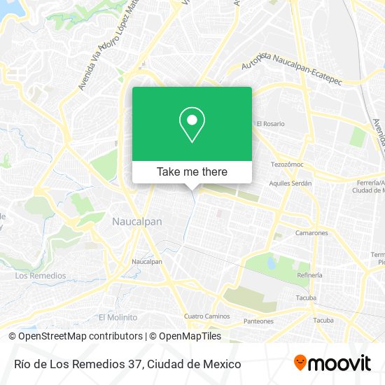 Río de Los Remedios 37 map