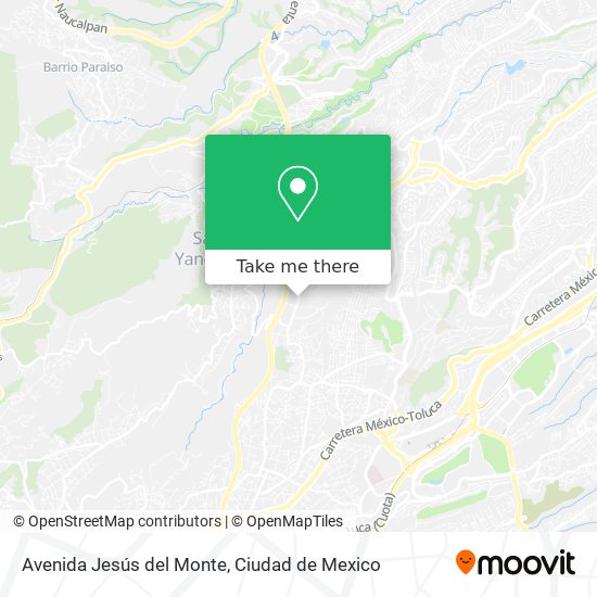 Avenida Jesús del Monte map