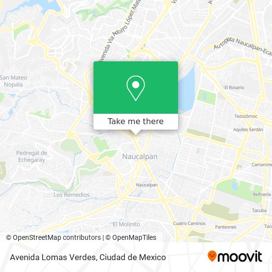 Avenida Lomas Verdes map