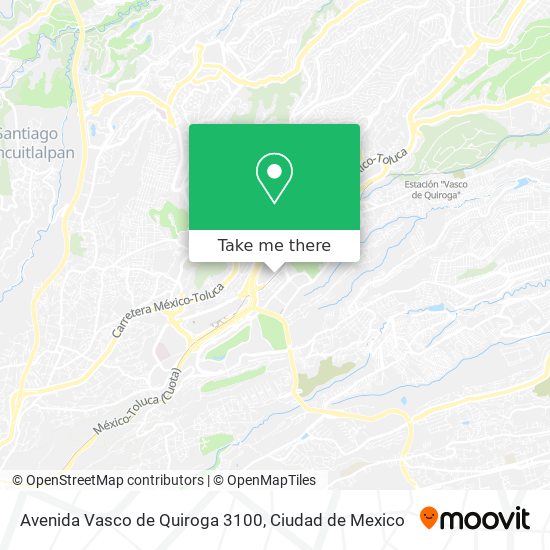Mapa de Avenida Vasco de Quiroga 3100