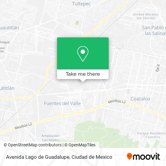 Avenida Lago de Guadalupe map