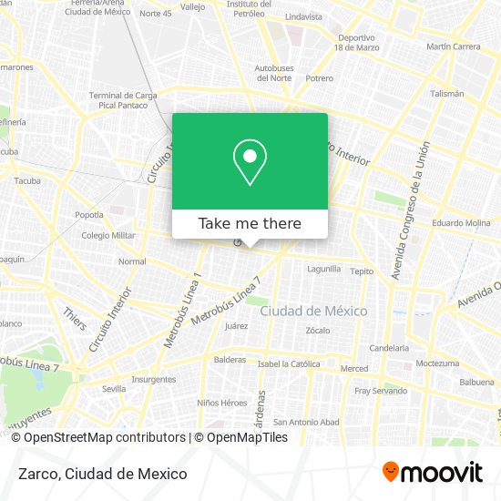 Zarco map
