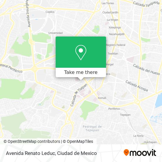 Avenida Renato Leduc map