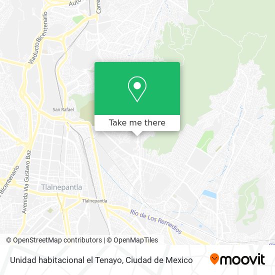 Unidad habitacional el Tenayo map