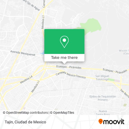 Tajín map