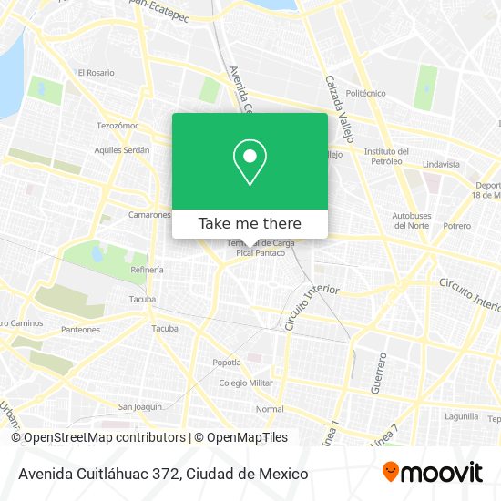 Mapa de Avenida Cuitláhuac 372