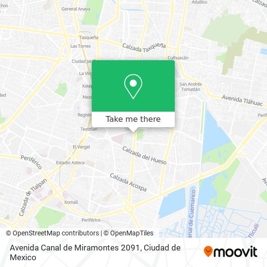 Mapa de Avenida Canal de Miramontes 2091