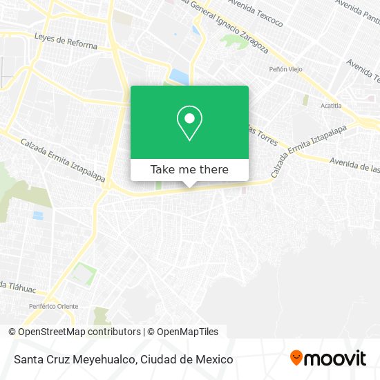 Mapa de Santa Cruz Meyehualco