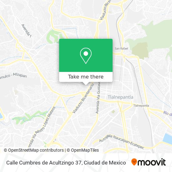 Calle Cumbres de Acultzingo 37 map