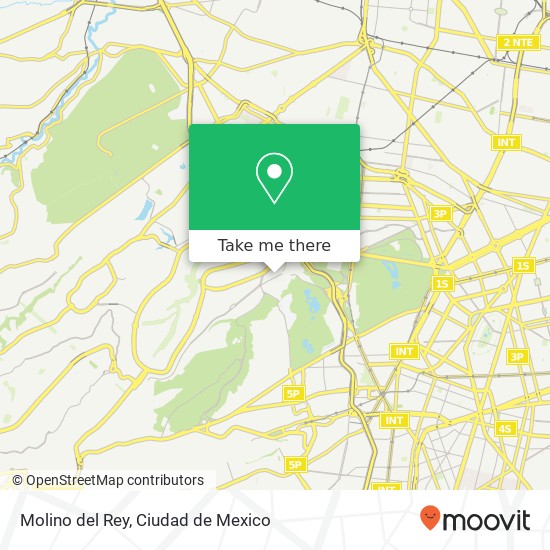 Molino del Rey map