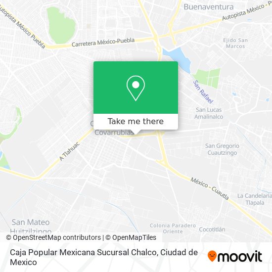 Caja Popular Mexicana Sucursal Chalco map