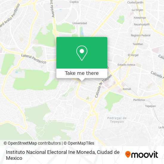 Mapa de Instituto Nacional Electoral Ine Moneda