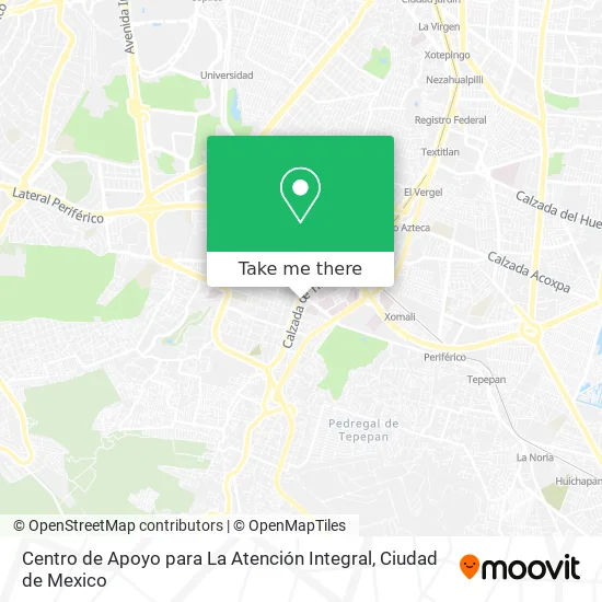 Centro de Apoyo para La Atención Integral map