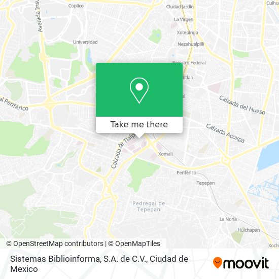 Sistemas Biblioinforma, S.A. de C.V. map