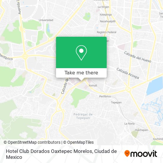 Hotel Club Dorados Oaxtepec Morelos map