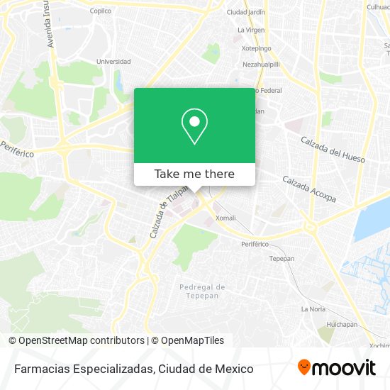 Farmacias Especializadas map