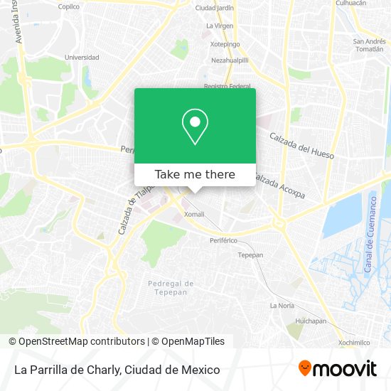 Mapa de La Parrilla de Charly