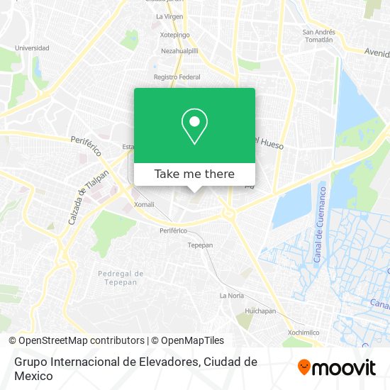 Mapa de Grupo Internacional de Elevadores