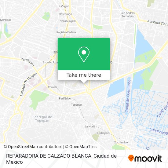 Mapa de REPARADORA DE CALZADO BLANCA