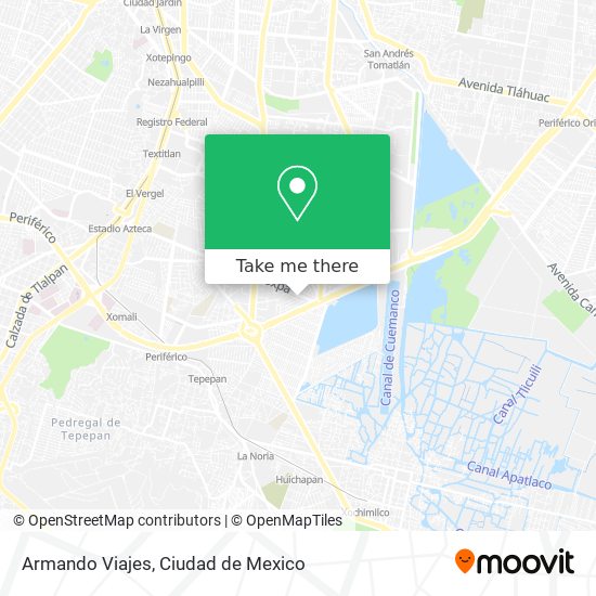 Armando Viajes map