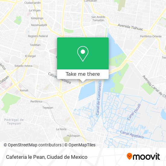 Cafeteria le Pean map
