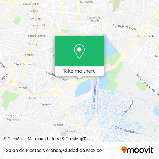 Mapa de Salon de Fiestas Veronca