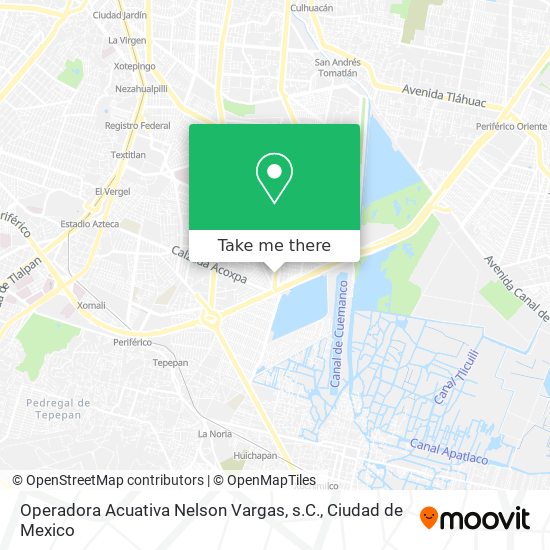 Operadora Acuativa Nelson Vargas, s.C. map