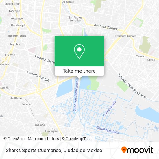 Sharks Sports Cuemanco map
