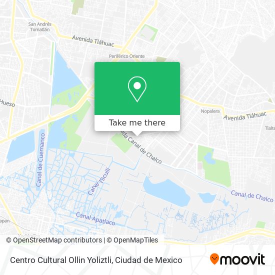 Mapa de Centro Cultural Ollin Yoliztli